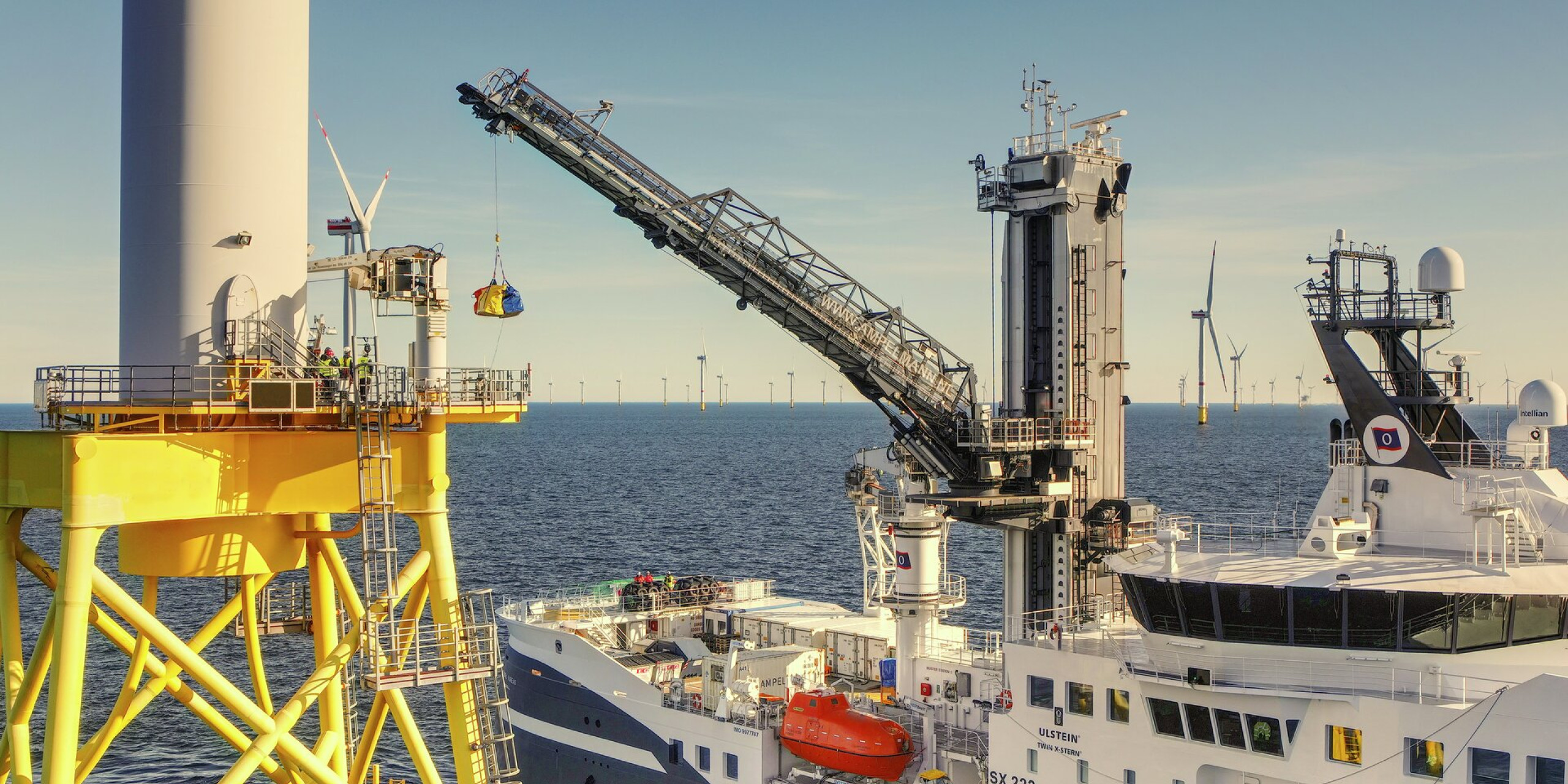 Olympic Boreas in operation at wind farm