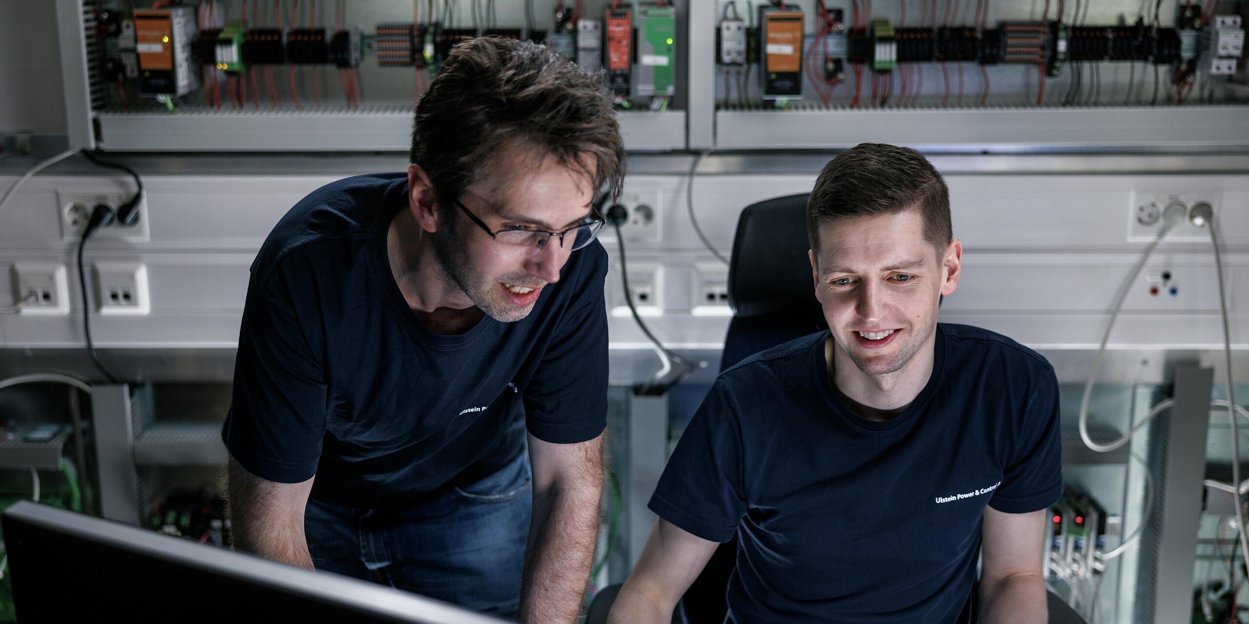 UPC service engineers in the lab