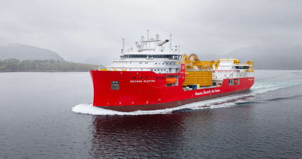 Ulstein Verft delivers Nexans Electra cable laying… | Ulstein Group
