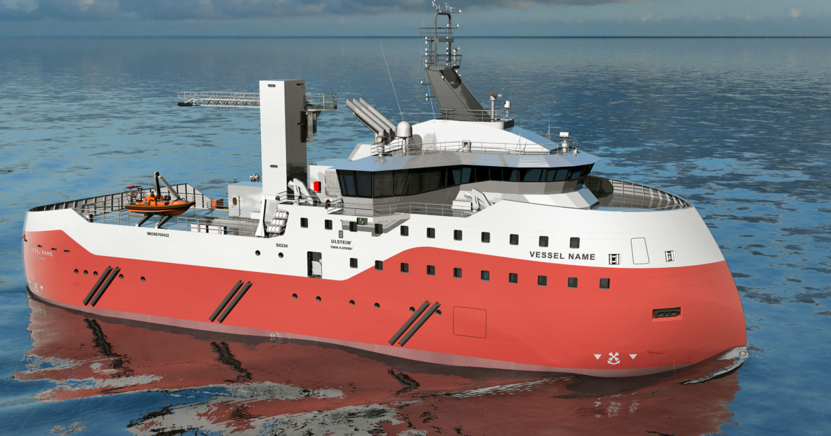 SX234 | CSOV / SOV | TWIN X-STERN ship design | Ulstein